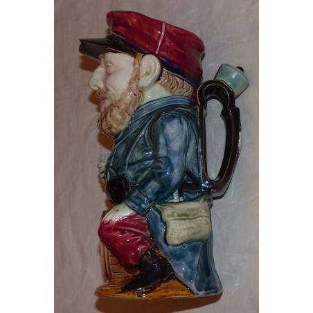 Pichet soldat barbotine 1900