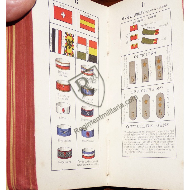 Manuel de guerre Officier infanterie 1895