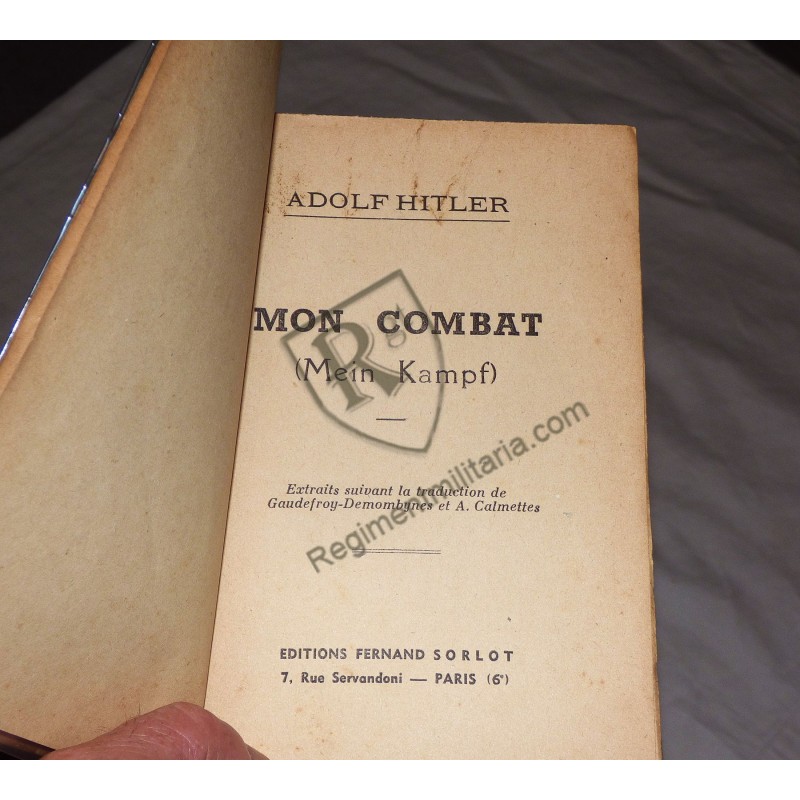 MEIN KAMPF French Sorlot edition