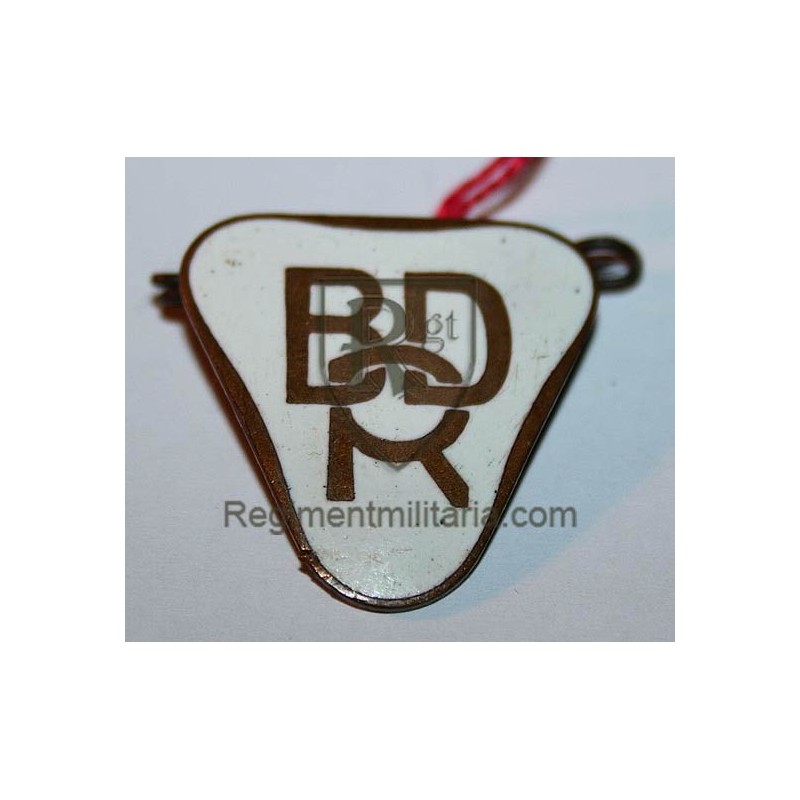 BDR enamel badge.