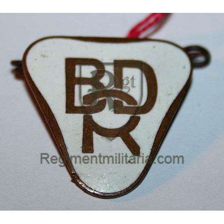 BDR enamel badge.