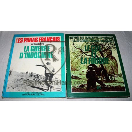 History of french paratroopers....two volumes 1977.