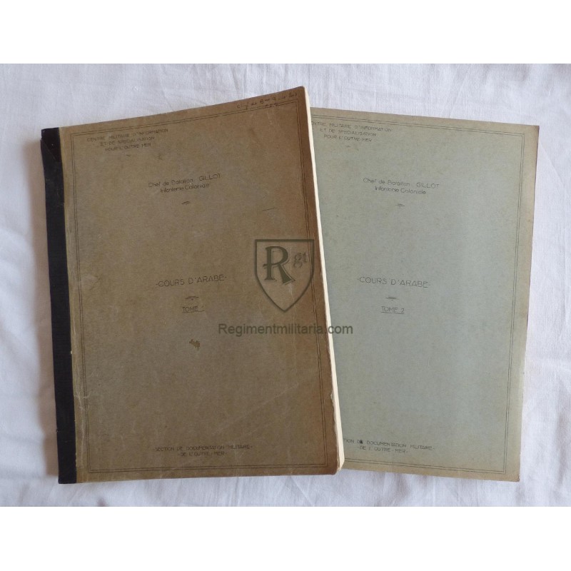 Arabic course - 2 volumes 1955 - Colonial Infantry