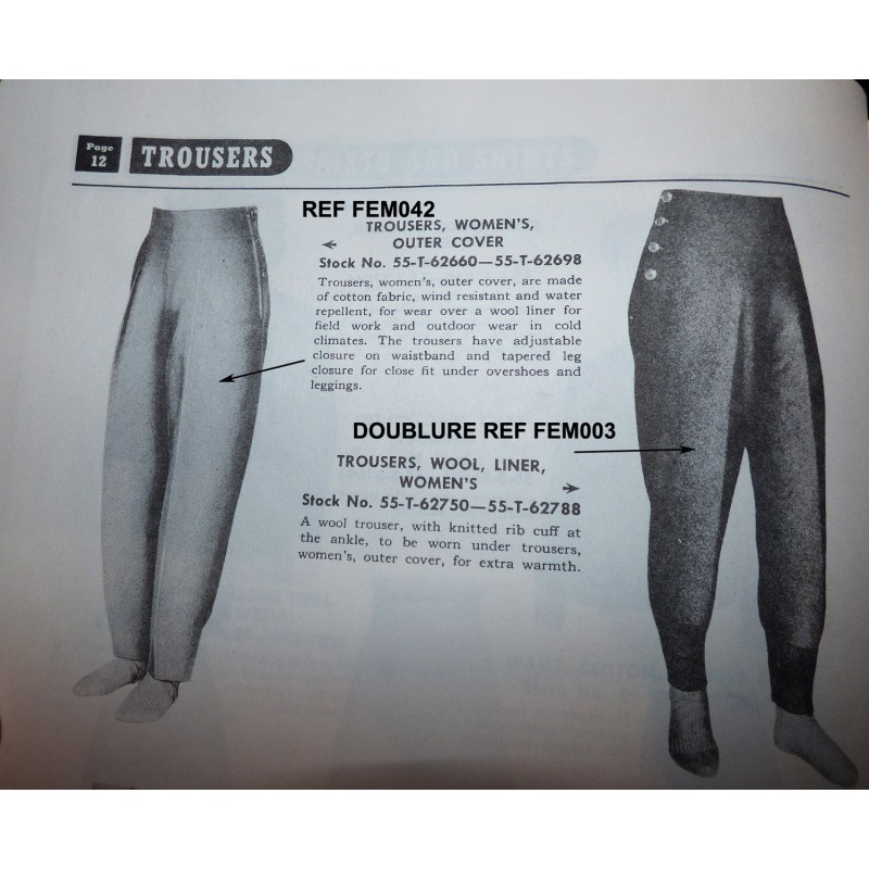 WAC & Nurse pants M-1943 Liner