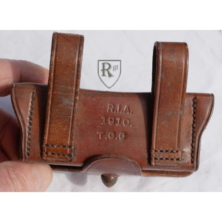 Colt 38 brown leather ammo pouche 1910 dated.