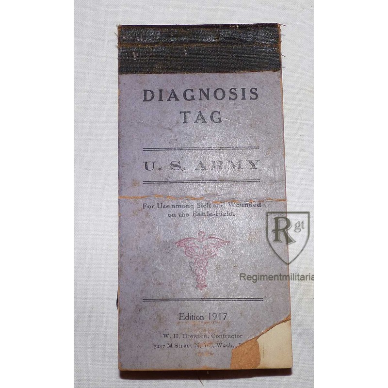 Rare Diagnosis tag dated 1917.