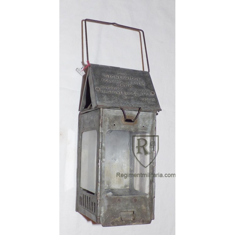 WW1 U.S. Army STONEBRIDGE Trench Lantern