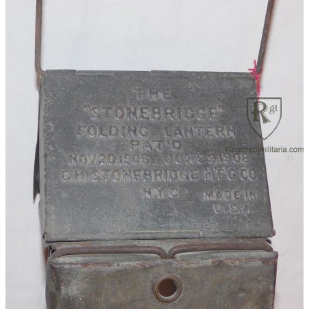 WW1 U.S. Army STONEBRIDGE Trench Lantern