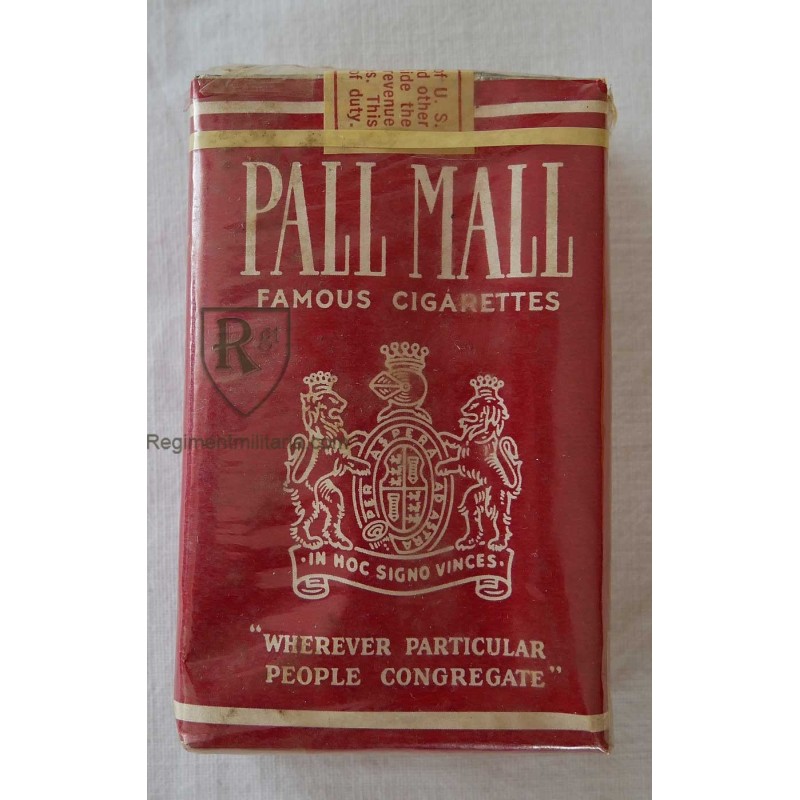 PALL MALL cigarettes box