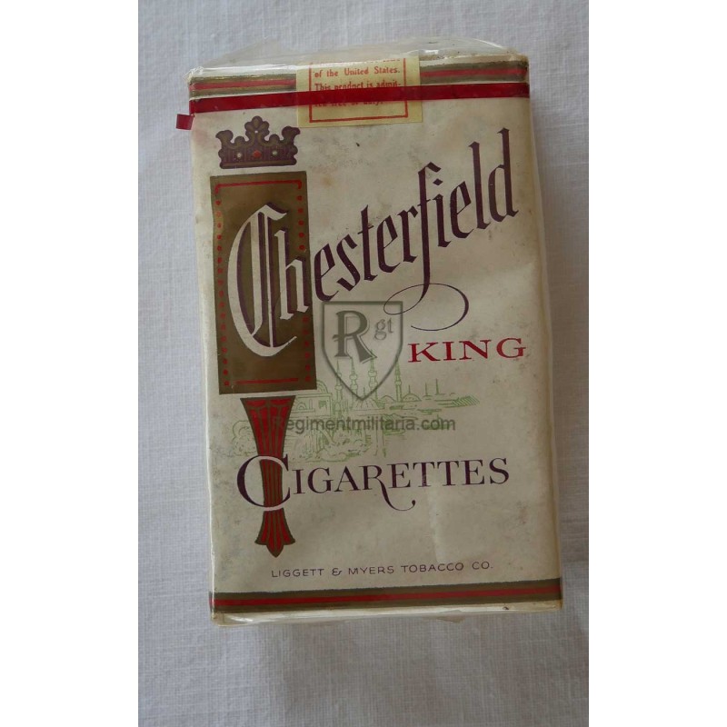 CHESTERFIELD cigarettes box