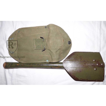 M-1943 Folding Shovel, dated 1943 with OD7 sheath.