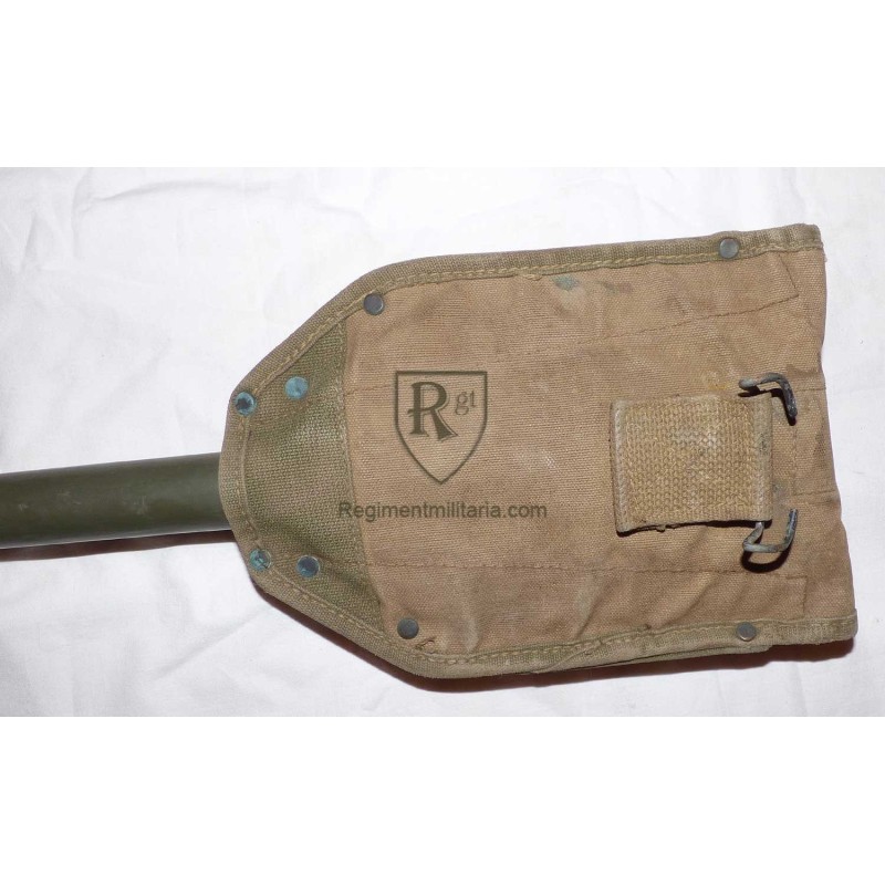 M-1943 Folding Shovel, dated 1943 with OD3 sheath.