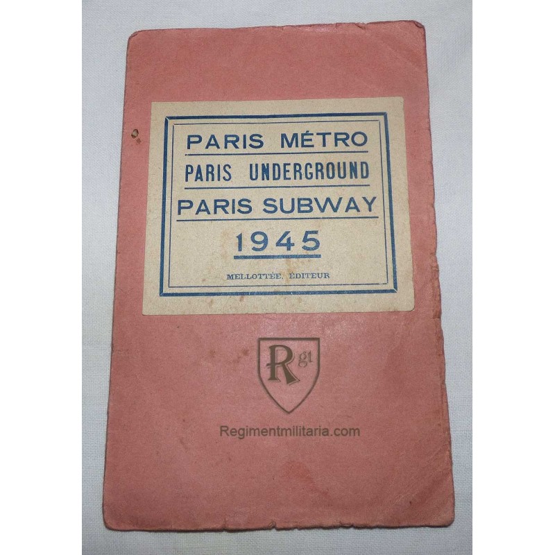 Plan Metro de paris 1945