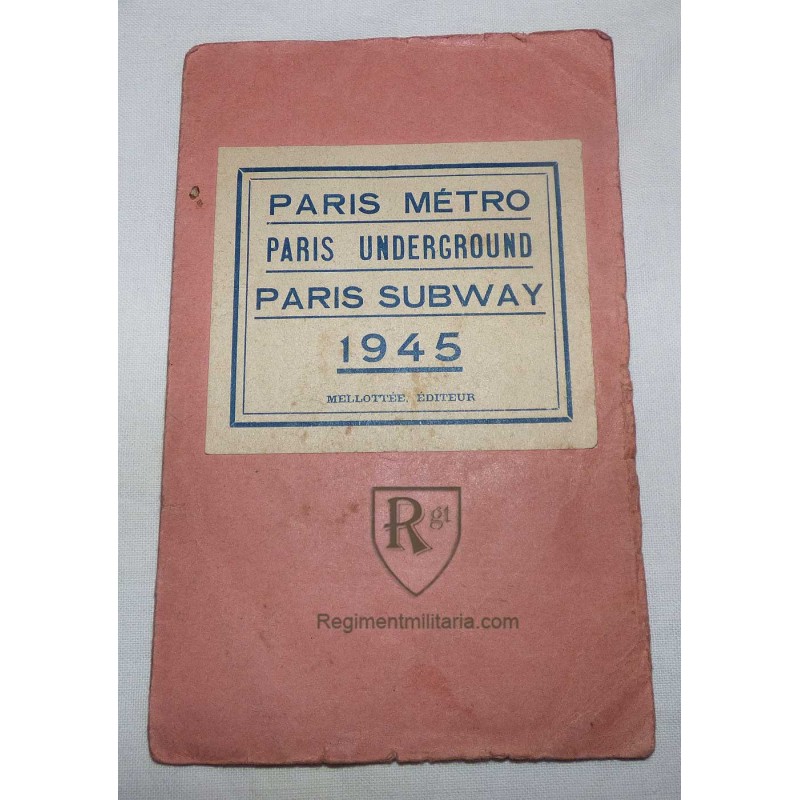 Plan Metro de paris 1945