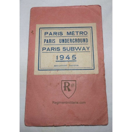 Plan Metro de paris 1945