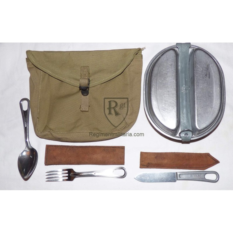 Early mess kit and cutlery set 1942.