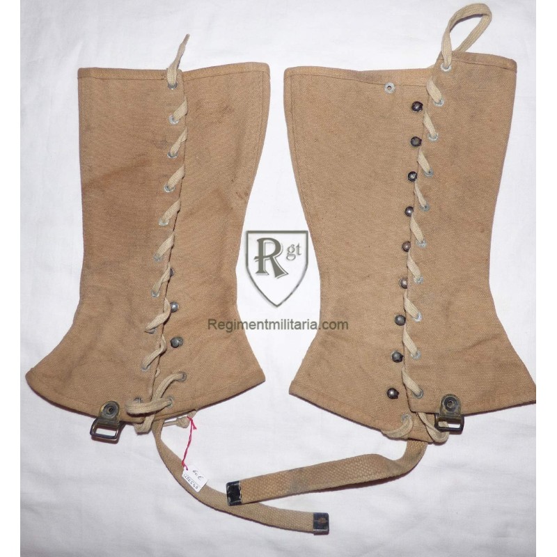 M-1938 scarce Size 6 gaiters 1942 dated.