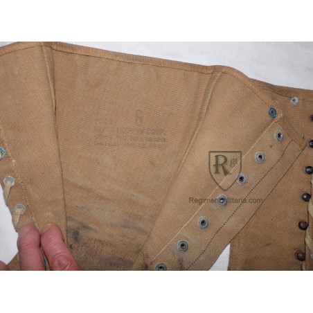 M-1938 scarce Size 6 gaiters 1942 dated.