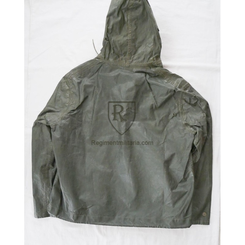 QAWSE Veste ImperméAble Longue en Caoutchouc ImperméAble à l'eau pour Homme