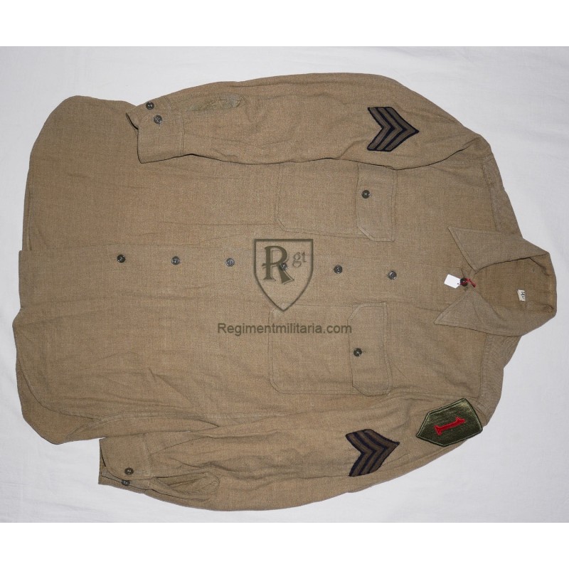 Big Red One enlisted man shirt.