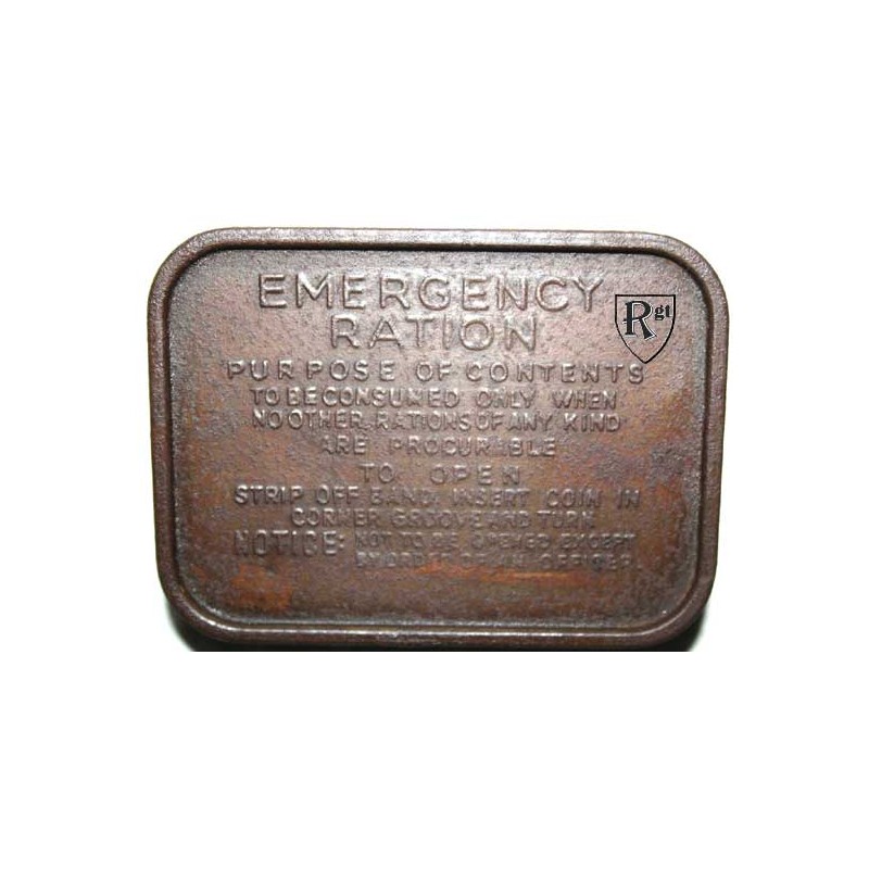 EMERGENCY RATION box.