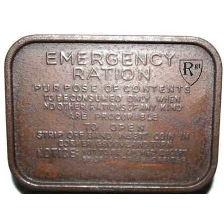 EMERGENCY RATION box.