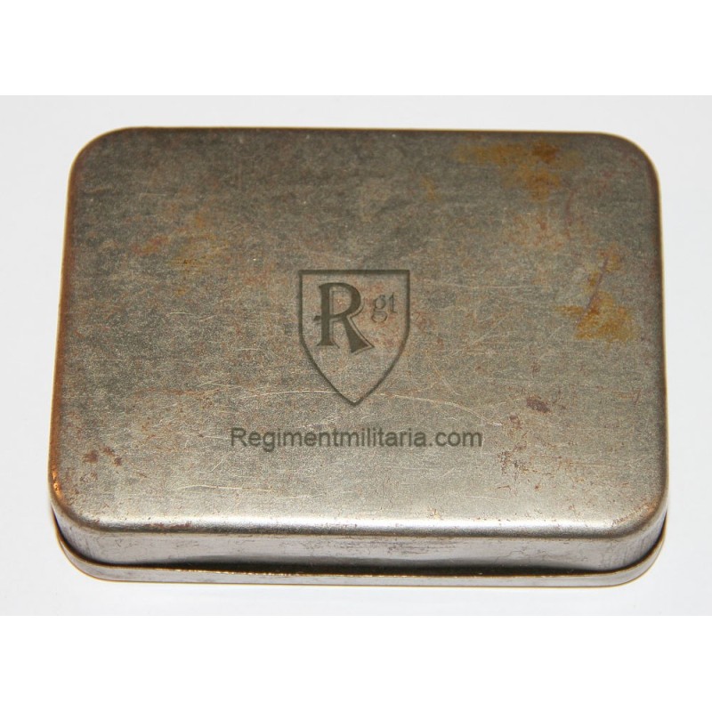 TEA RATION metal box.