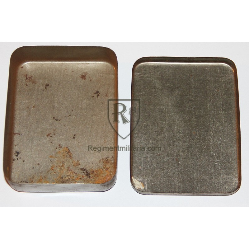 TEA RATION metal box.