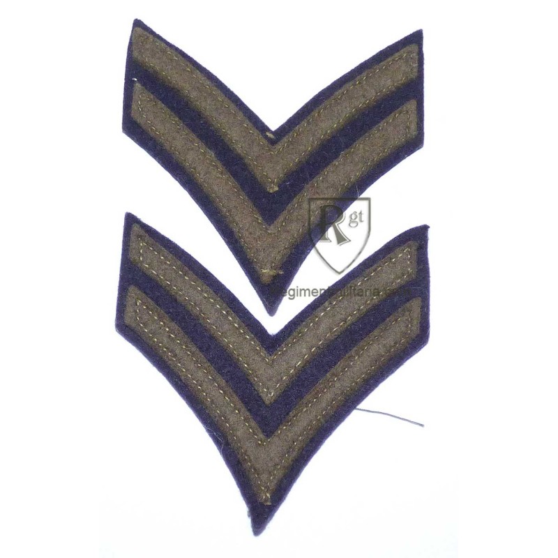 Corporal sleeve rank badges.