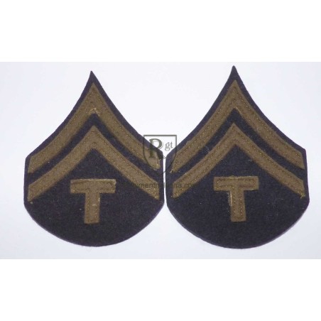 Tech 5th class sleeve rank badges.