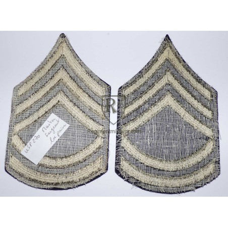 Master Sergeant sleeve rank badges.