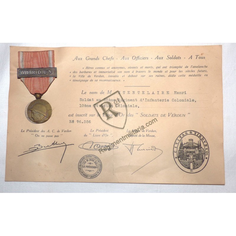 Rare medaille VERDUN