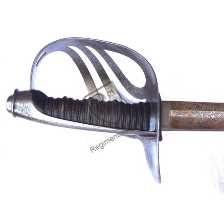 Engraved Cavalry officer's Italian Saber