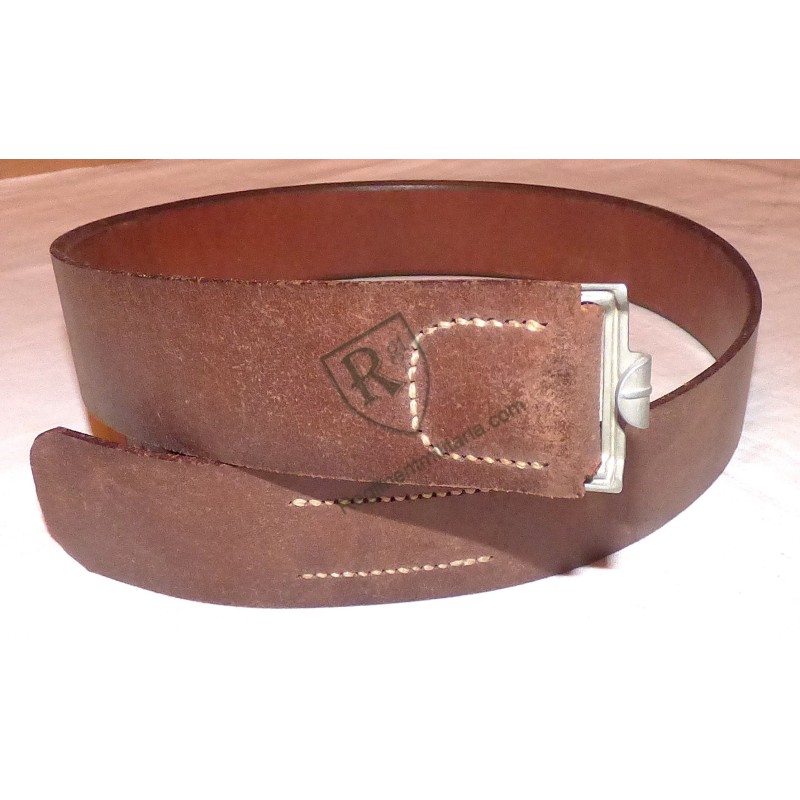 WH early brown leather belt dated 1939