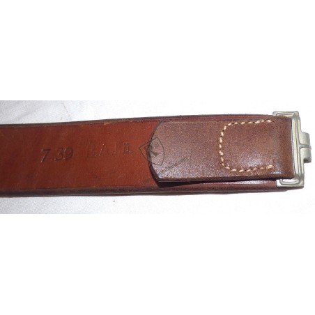 WH early brown leather belt dated 1939