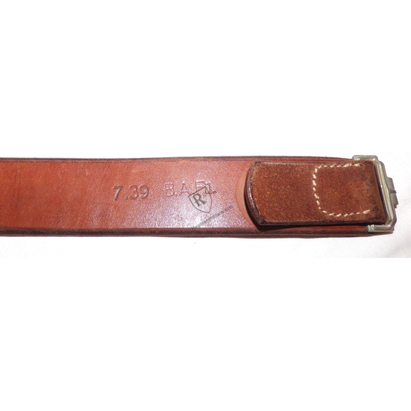 WH early brown leather belt dated 1939