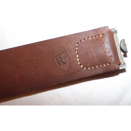 WH early brown leather belt dated 1939