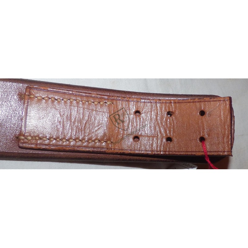 WH early brown leather belt dated 1939