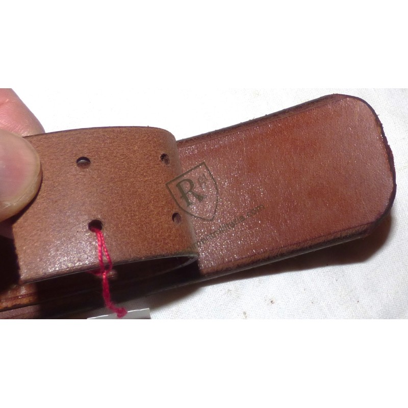 WH early brown leather belt dated 1939