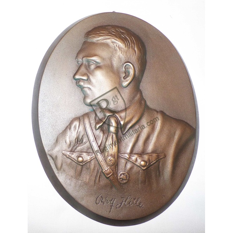 Adolf Hitler brass profile