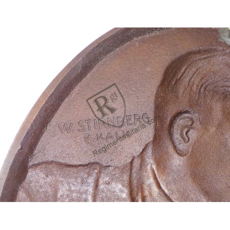 Adolf Hitler brass profile