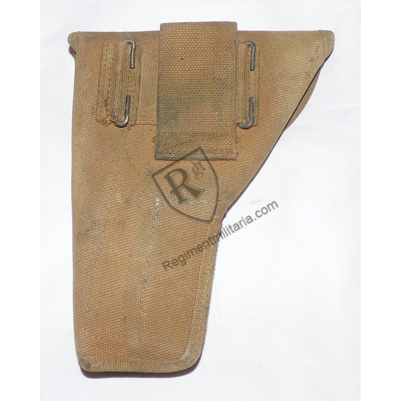 Canadian webbing holster for Browning GP35 pistol