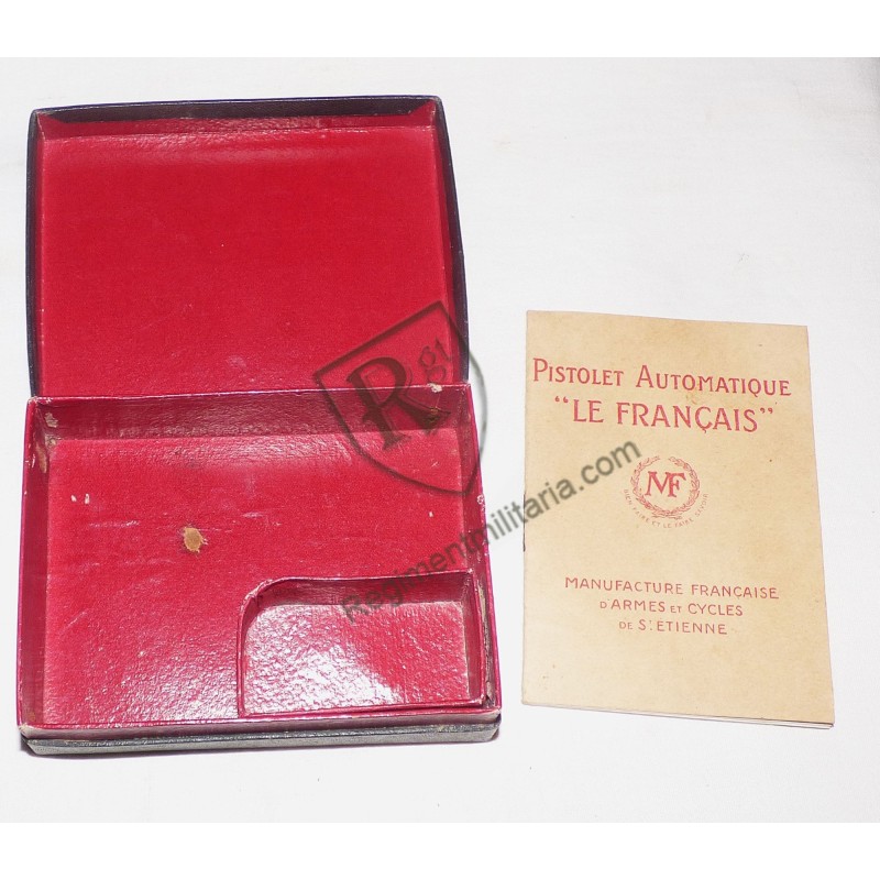 Box and manual for LE FRANCAIS pistol