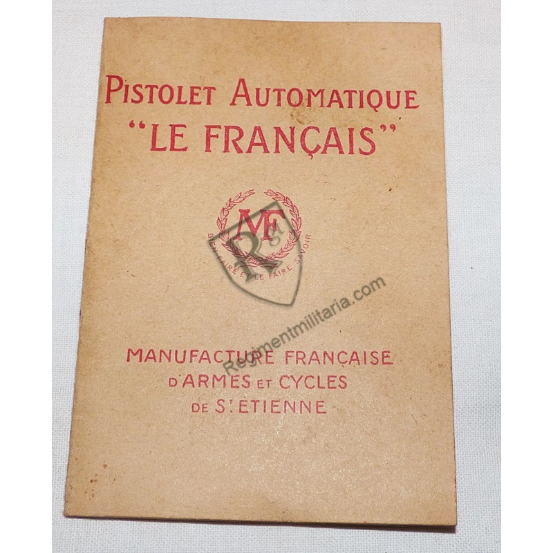 Box and manual for LE FRANCAIS pistol