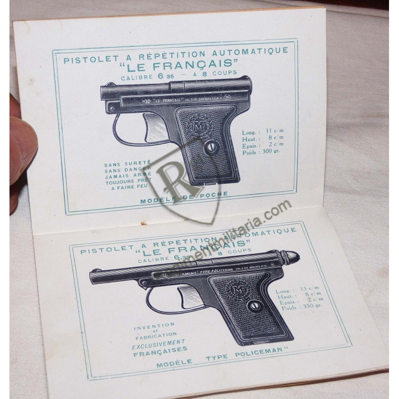 Box and manual for LE FRANCAIS pistol