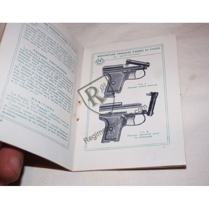 Box and manual for LE FRANCAIS pistol