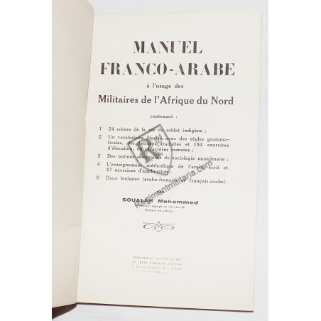 Franco-Arab handbook 1945