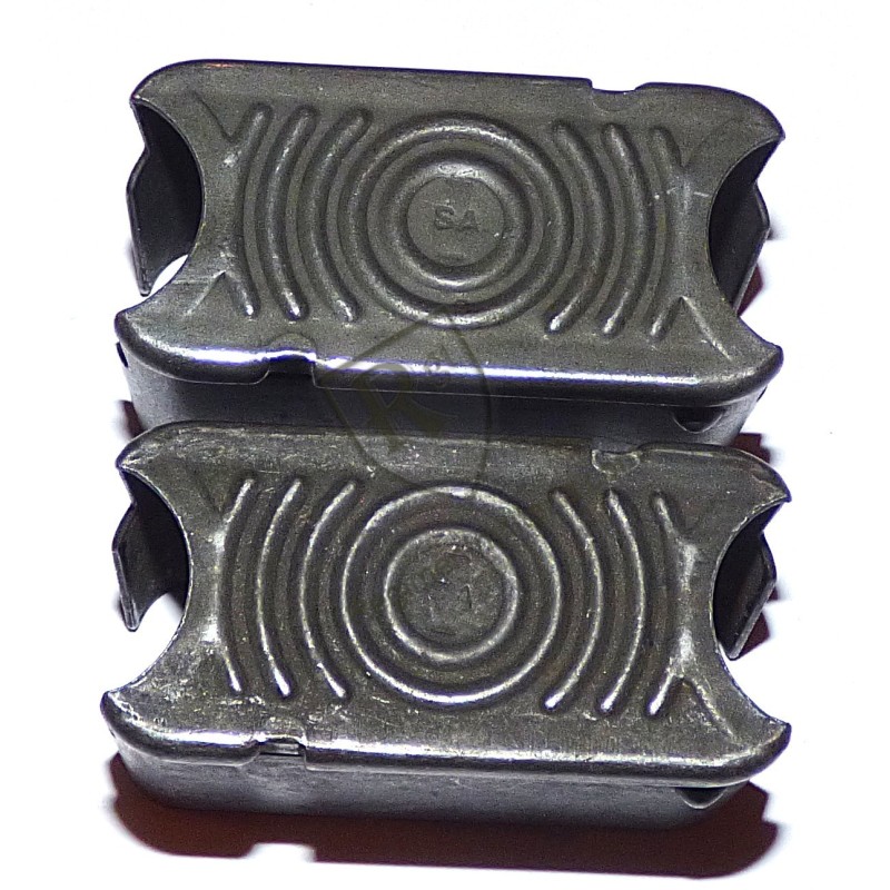 Set of two Garand rifle clips stamped SA