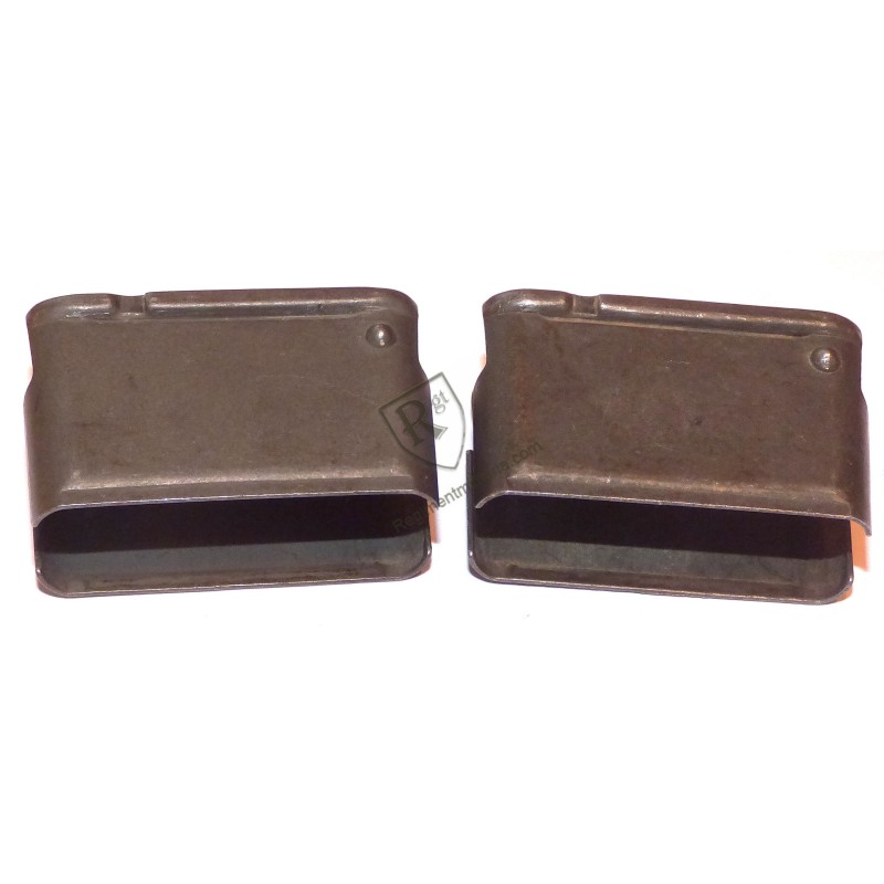 Set of two Garand rifle clips stamped SA