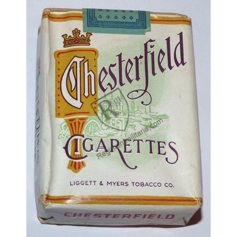 CHESTERFIELD cigarettes box